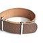 Walnut Horween Shell Cordovan NATO watch strap designed for field watches and mechanical watches