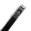 Black Horween Shell Cordovan NATO watch strap showing hand-stitching details from the OGL Squadron Straps Halifax collection