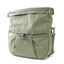 Expandable roll-top closure detail on the OriGinaLe Origo technical canvas hobo bag