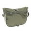 Back view of OriGinaLe Origo Roll-Top Hobo Bag in olive abrasion-resistant technical canvas with adjustable crossbody shoulder strap
