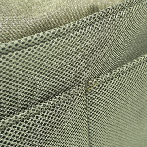 OriGinaLe Origo Roll-Top Tote Bag showing close-up of signature cushion-padded interior and pocket compartment