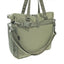 OriGinaLe Origo Roll-Top Tote Bag in olive technical canvas back view