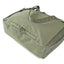 OriGinaLe Origo Roll-Top Tote Bag in olive technical canvas showing bottom construction and trolley sleeve at the back of the bag