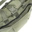 OriGinaLe Origo Roll-Top Tote Bag in olive technical canvas showing front pocket