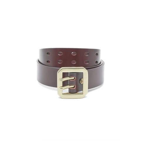OGL Belt Double-Prong Garrison Leather Belt Full-Dyed Tan