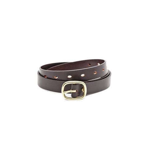 OGL Belt Obbies Dress Leather Belt Full-Dyed Brown