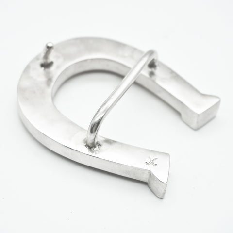 OGL OBBI GOOD LUCK HORSESHOE SILVER BUCKLE