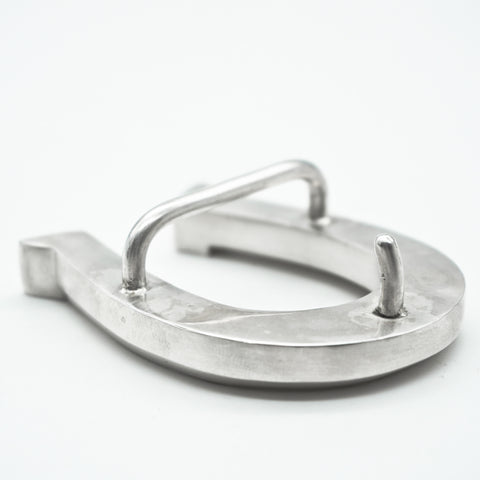 OGL OBBI GOOD LUCK HORSESHOE SILVER BUCKLE