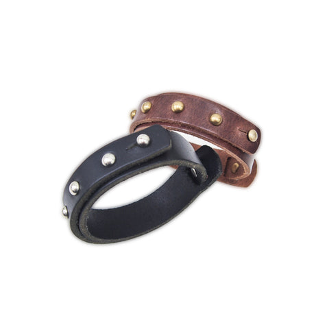 OGL ONLY GOOD LIFE STUDDED LEATHER CUFF