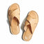 OGL/DR SOLE CROSS STYLE LEATHER SANDALS NATURAL