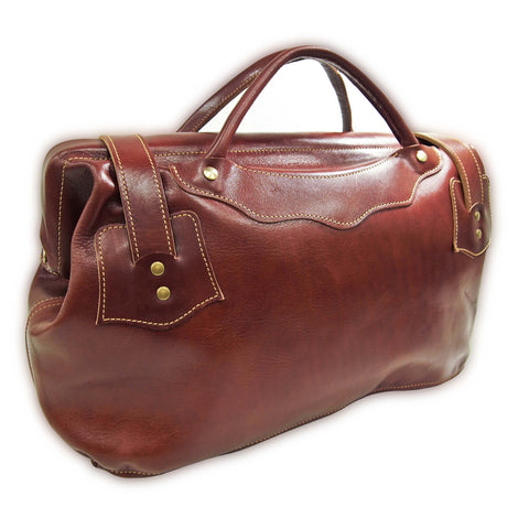 OGL 9981 DOCTOR'S FULL LEATHER BAG BROWN