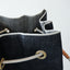 IMAN SFK LEATHER DENIM BUCKET BAG INDIGO 