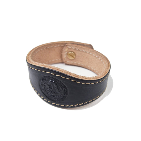 OGL ONLY GOOD LIFE HAND-DYED LOGO LEATHER CUFF