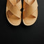 OGL/DR SOLE CROSS STYLE LEATHER SANDALS NATURAL