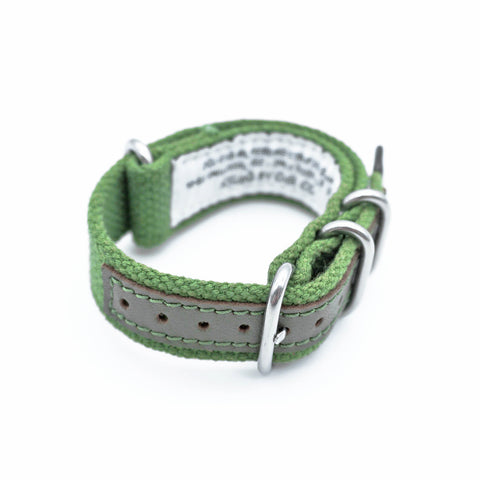 OGL WTC Field Webbing Strap with rugged woven webbing and brushed metal hardware for field watches and mechanical watches